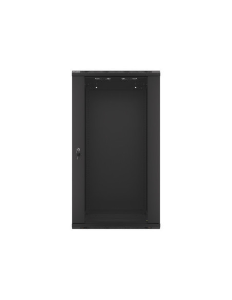 LANBERG 19" RACKOVÁ SKRIŇA PRO MONTÁŽ NA STENU 22U/600X600 (FLAT PACK) ČIERNA V2
