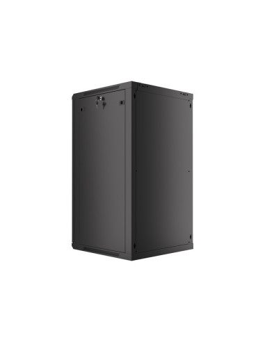 LANBERG 19" RACKOVÁ SKRIŇA PRO MONTÁŽ NA STENU 22U/600X600 (FLAT PACK) ČIERNA V2