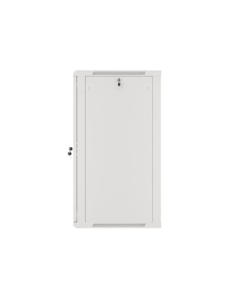 LANBERG 19" RACKOVÁ SKRIŇA PRO MONTÁŽ NA STENU 22U/600X600 (FLAT PACK) S PROSKLENÝMI DVERAMI ŠEDÁ V2