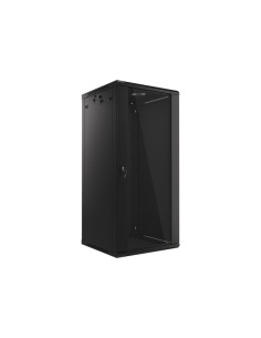 LANBERG 19" RACKOVÁ SKRIŇA PRO MONTÁŽ NA STENU 27U/600X600 (FLAT PACK) ČIERNA V2