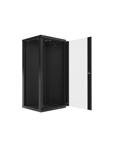 LANBERG 19" RACKOVÁ SKRIŇA PRO MONTÁŽ NA STENU 27U/600X600 (FLAT PACK) ČIERNA V2