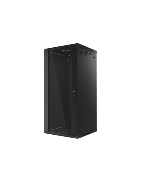 LANBERG 19" RACKOVÁ SKRIŇA PRO MONTÁŽ NA STENU 27U/600X600 (FLAT PACK) ČIERNA V2