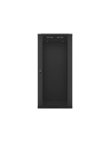 LANBERG 19" RACKOVÁ SKRIŇA PRO MONTÁŽ NA STENU 27U/600X600 (FLAT PACK) ČIERNA V2