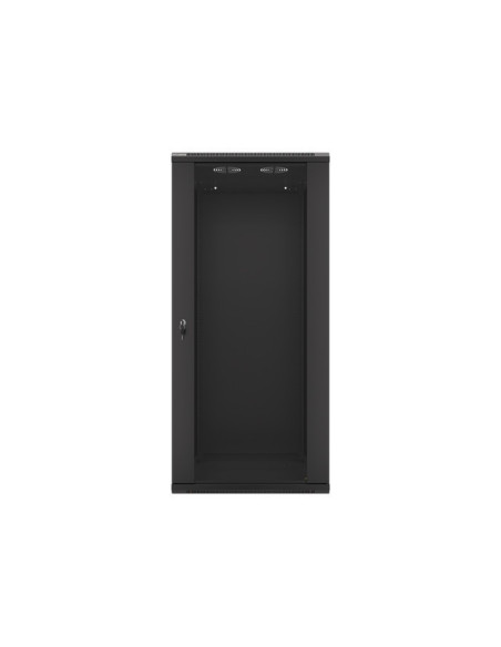 LANBERG 19" RACKOVÁ SKRIŇA PRO MONTÁŽ NA STENU 27U/600X600 (FLAT PACK) ČIERNA V2