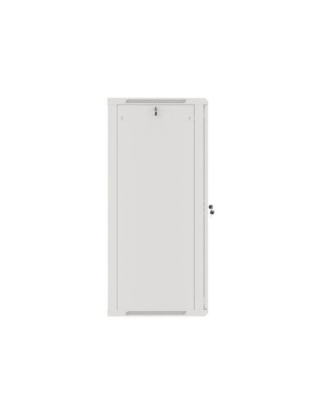 LANBERG RACKOVÁ SKRIŇA 19" NÁSTENNÁ 27U/600X600 (FLAT PACK) S PRESKLENÝMI DVERAMI ŠEDÁ V2