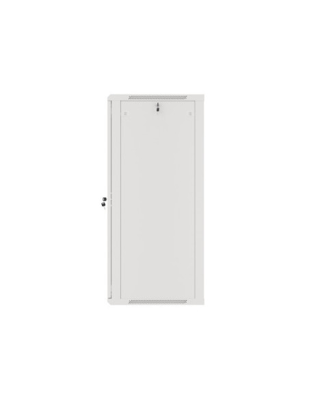 LANBERG RACKOVÁ SKRIŇA 19" NÁSTENNÁ 27U/600X600 (FLAT PACK) S PRESKLENÝMI DVERAMI ŠEDÁ V2