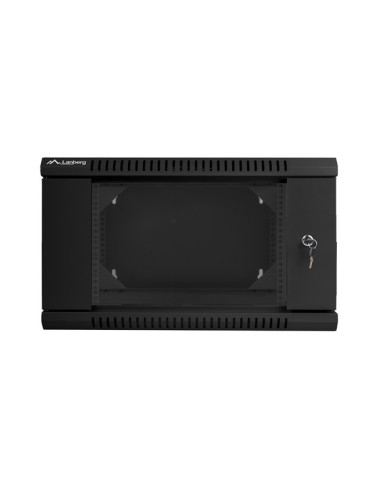 LANBERG RACKOVÁ SKRIŇA 19" DVOJDIELNA NÁSTENNÁ 6U/600X600 (FLAT PACK) ČIERNA