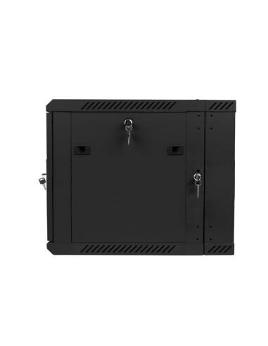 LANBERG RACKOVÁ SKRIŇA 19" DVOJDIELNA NÁSTENNÁ 9U/600X600 (FLAT PACK) ČIERNA