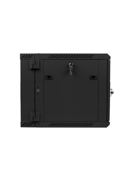 LANBERG RACKOVÁ SKRIŇA 19" DVOJDIELNA NÁSTENNÁ 9U/600X600 (FLAT PACK) ČIERNA