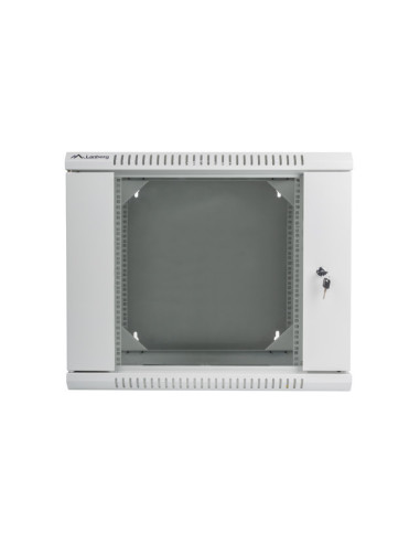 LANBERG RACKOVÁ SKRIŇA 19" DVOJDIELNA NÁSTENNÁ 9U/600X600 (FLAT PACK) ŠEDÁ