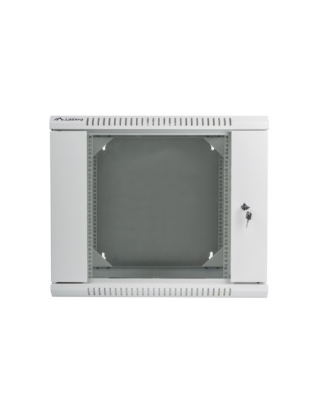 LANBERG RACKOVÁ SKRIŇA 19" DVOJDIELNA NÁSTENNÁ 9U/600X600 (FLAT PACK) ŠEDÁ