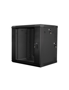 LANBERG RACKOVÁ SKRIŇA 19" DVOJDIELNA NÁSTENNÁ 12U/600X600 (FLAT PACK) ČIERNA