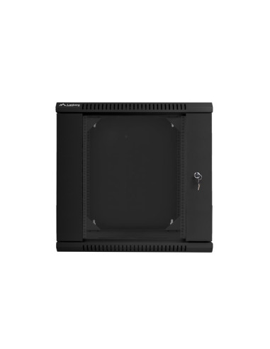 LANBERG RACKOVÁ SKRIŇA 19" DVOJDIELNA NÁSTENNÁ 12U/600X600 (FLAT PACK) ČIERNA