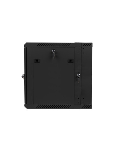 LANBERG RACKOVÁ SKRIŇA 19" DVOJDIELNA NÁSTENNÁ 12U/600X600 (FLAT PACK) ČIERNA