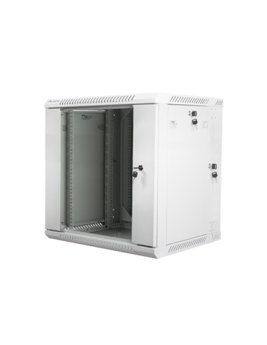 LANBERG RACKOVÁ SKRIŇA 19" DVOJDIELNA NÁSTENNÁ 12U/600X600 (FLAT PACK) ŠEDÁ