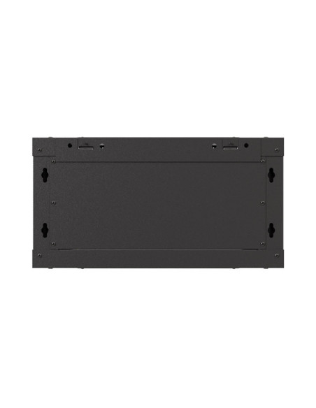 LANBERG RACKOVÁ SKRIŇA 19" NÁSTENNÁ 4U/540X350 (FLAT PACK) S PRESKLENÝMI DVERMI ČIERNA