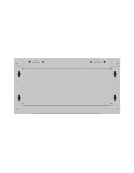 LANBERG RACKOVÁ SKRIŇA 19" NÁSTENNÁ 4U/540X350 (FLAT PACK) S PRESKLENÝMI DVERAMI ŠEDÁ