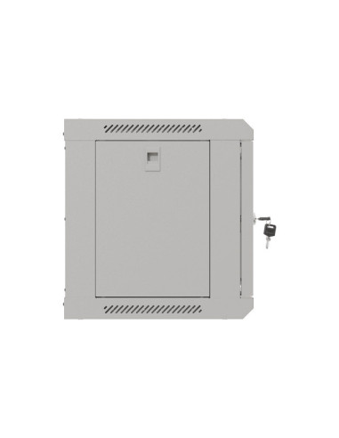 LANBERG 19" RACKOVÁ SKRIŇA PRO MONTÁŽ NA STENU 6U/540X350 (FLAT PACK) S PROSKLENÝMI DVERAMI ŠEDÁ