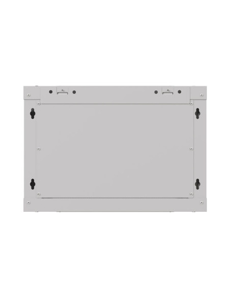 LANBERG 19" RACKOVÁ SKRIŇA PRO MONTÁŽ NA STENU 6U/540X350 (FLAT PACK) S PROSKLENÝMI DVERAMI ŠEDÁ