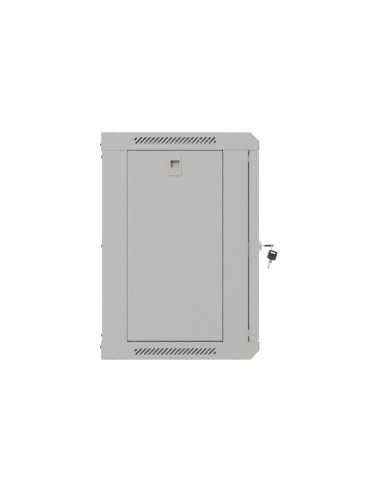 LANBERG 19" RACKOVÁ SKRIŇA PRO MONTÁŽ NA STENU 9U/540X350 (FLAT PACK) S PROSKLENÝMI DVERAMI ŠEDÁ