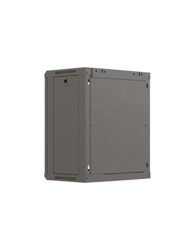 LANBERG 19" RACKOVÁ SKRIŇA PRO MONTÁŽ NA STENU 12U/540X350 (PLOCHÉ BALENIE) S PROSKLENÝMI DVERMI ČIERNA