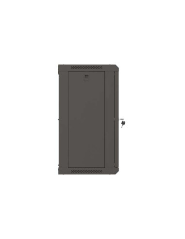 LANBERG 19" RACKOVÁ SKRIŇA PRO MONTÁŽ NA STENU 12U/540X350 (PLOCHÉ BALENIE) S PROSKLENÝMI DVERMI ČIERNA