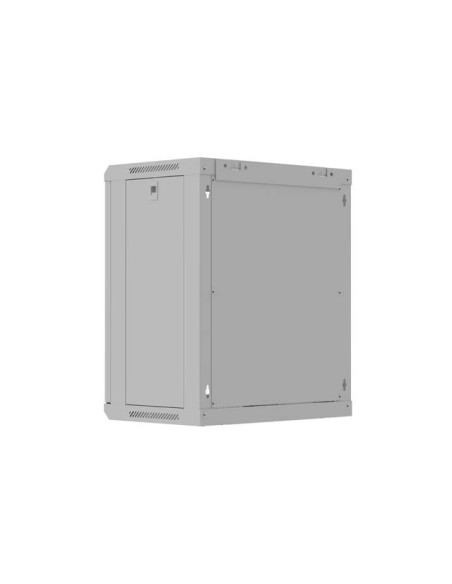 LANBERG 19" RACKOVÁ SKRIŇA 12U/540X350 (FLAT PACK) S PRESKLENÝMI DVERAMI ŠEDÁ