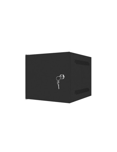 LANBERG RACKOVÁ SKRIŇA 10" NÁSTENNÁ 4U/280X310 PRO VLASTNÚ MONTÁŽ S KOVOVÝMI DVERAMI ČIERNA-FLAT PACK