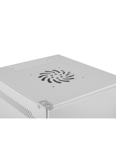 LANBERG RACKOVÁ SKRIŇA 10" NÁSTENNÁ 4U/280X310 PRO VLASTNÚ MONTÁŽ S KOVOVÝMI DVERAMI ŠEDÁ -FLAT PACK