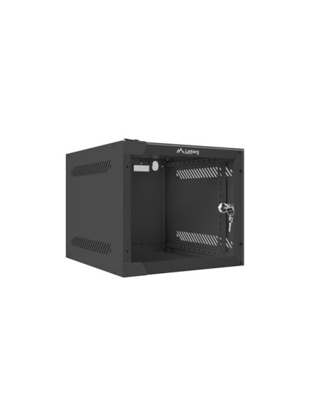 LANBERG RACKOVÁ SKRIŇA 10" NÁSTENNÁ 4U/280X310 (FLAT PACK) S PRESKLENÝMI DVERMI ČIERNA