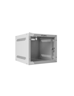 LANBERG RACKOVÁ SKRIŇA 10" NÁSTENNÁ 4U/280X310 (FLAT PACK) S PRESKLENÝMI DVERMI ŠEDÁ