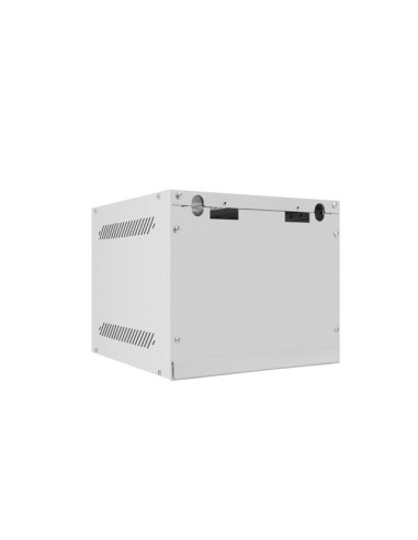 LANBERG RACKOVÁ SKRIŇA 10" NÁSTENNÁ 4U/280X310 (FLAT PACK) S PRESKLENÝMI DVERMI ŠEDÁ