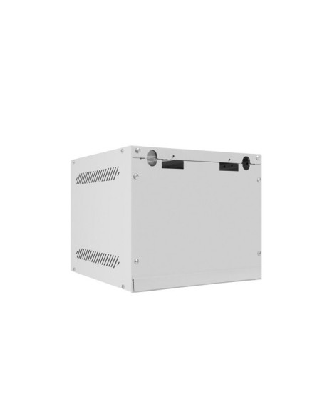 LANBERG RACKOVÁ SKRIŇA 10" NÁSTENNÁ 4U/280X310 (FLAT PACK) S PRESKLENÝMI DVERMI ŠEDÁ
