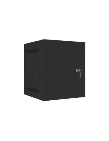 LANBERG RACKOVÁ SKRIŇA 10" PRO MONTÁŽ NA STENU 6U/280X310 PRO VLASTNÚ MONTÁŽ S KOVOVÝMI DVERAMI ČIERNA