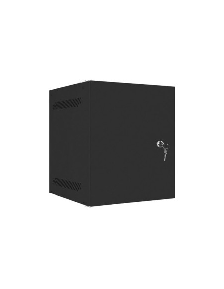 LANBERG RACKOVÁ SKRIŇA 10" PRO MONTÁŽ NA STENU 6U/280X310 PRO VLASTNÚ MONTÁŽ S KOVOVÝMI DVERAMI ČIERNA