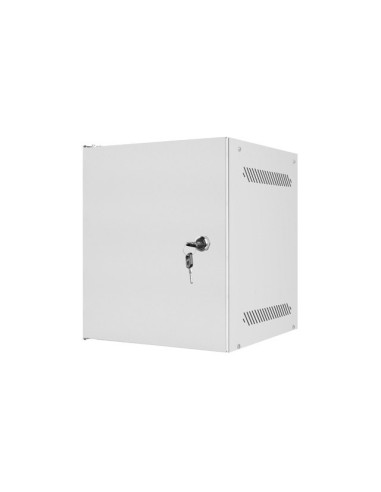 LANBERG RACKOVÁ SKRIŇA 10" PRO MONTÁŽ NA STENU 6U/280X310 PRO VLASTNÚ MONTÁŽ S KOVOVÝMI DVERAMI ŠEDÁ