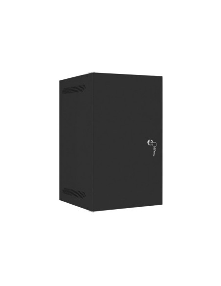 LANBERG RACKOVÁ SKRIŇA 10" PRO MONTÁŽ NA STENU 9U/280X310 PRO VLASTNÚ MONTÁŽ S KOVOVÝMI DVERAMI ČIERNA