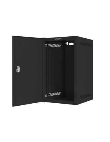 LANBERG RACKOVÁ SKRIŇA 10" PRO MONTÁŽ NA STENU 9U/280X310 PRO VLASTNÚ MONTÁŽ S KOVOVÝMI DVERAMI ČIERNA