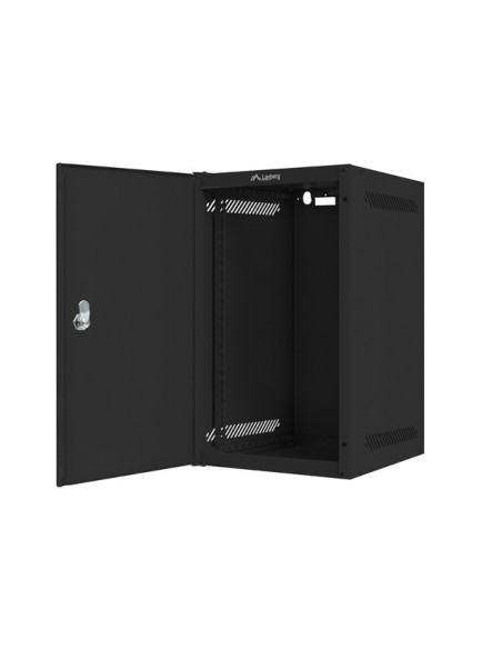 LANBERG RACKOVÁ SKRIŇA 10" PRO MONTÁŽ NA STENU 9U/280X310 PRO VLASTNÚ MONTÁŽ S KOVOVÝMI DVERAMI ČIERNA