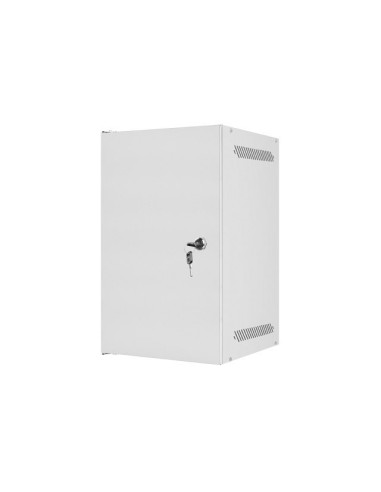LANBERG RACKOVÁ SKRIŇA 10" PRO MONTÁŽ NA STENU 9U/280X310 PRO VLASTNÚ MONTÁŽ S KOVOVÝMI DVERAMI ŠEDÁ