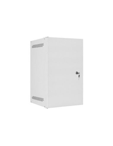 LANBERG RACKOVÁ SKRIŇA 10" PRO MONTÁŽ NA STENU 9U/280X310 PRO VLASTNÚ MONTÁŽ S KOVOVÝMI DVERAMI ŠEDÁ