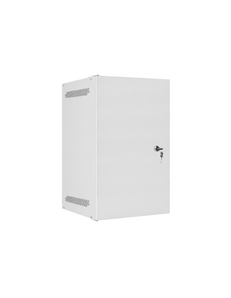 LANBERG RACKOVÁ SKRIŇA 10" PRO MONTÁŽ NA STENU 9U/280X310 PRO VLASTNÚ MONTÁŽ S KOVOVÝMI DVERAMI ŠEDÁ