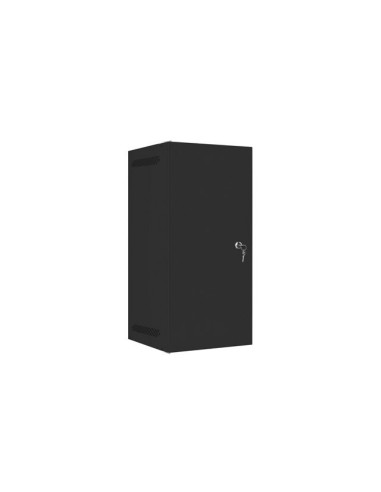 LANBERG RACKOVÁ SKRIŇA 10" NÁSTENNÁ 12U/280X310 PRO VLASTNÚ MONTÁŽ S KOVOVÝMI DVERAMI ČIERNA-FLAT PACK