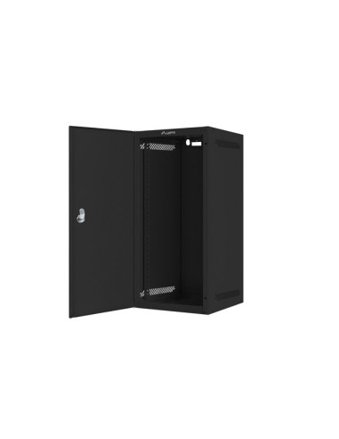 LANBERG RACKOVÁ SKRIŇA 10" NÁSTENNÁ 12U/280X310 PRO VLASTNÚ MONTÁŽ S KOVOVÝMI DVERAMI ČIERNA-FLAT PACK