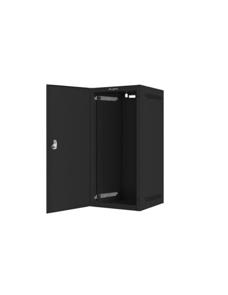 LANBERG RACKOVÁ SKRIŇA 10" NÁSTENNÁ 12U/280X310 PRO VLASTNÚ MONTÁŽ S KOVOVÝMI DVERAMI ČIERNA-FLAT PACK