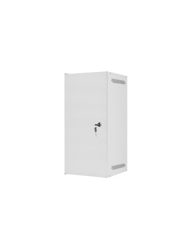 LANBERG RACKOVÁ SKRIŇA 10" NÁSTENNÁ 12U/280X310 PRO VLASTNÚ MONTÁŽ S KOVOVÝMI DVERAMI ŠEDÁ-FLAT PACK