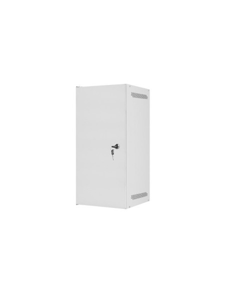 LANBERG RACKOVÁ SKRIŇA 10" NÁSTENNÁ 12U/280X310 PRO VLASTNÚ MONTÁŽ S KOVOVÝMI DVERAMI ŠEDÁ-FLAT PACK