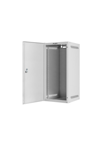 LANBERG RACKOVÁ SKRIŇA 10" NÁSTENNÁ 12U/280X310 PRO VLASTNÚ MONTÁŽ S KOVOVÝMI DVERAMI ŠEDÁ-FLAT PACK