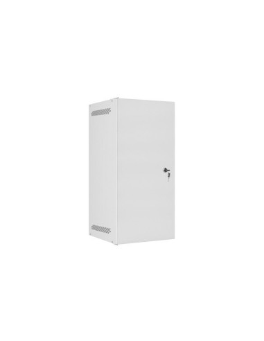 LANBERG RACKOVÁ SKRIŇA 10" NÁSTENNÁ 12U/280X310 PRO VLASTNÚ MONTÁŽ S KOVOVÝMI DVERAMI ŠEDÁ-FLAT PACK