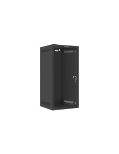 LANBERG RACKOVÁ SKRIŇA 10" NÁSTENNÁ 12U/280X310 (FLAT PACK) S PRESKLENÝMI DVERMI ČIERNA
